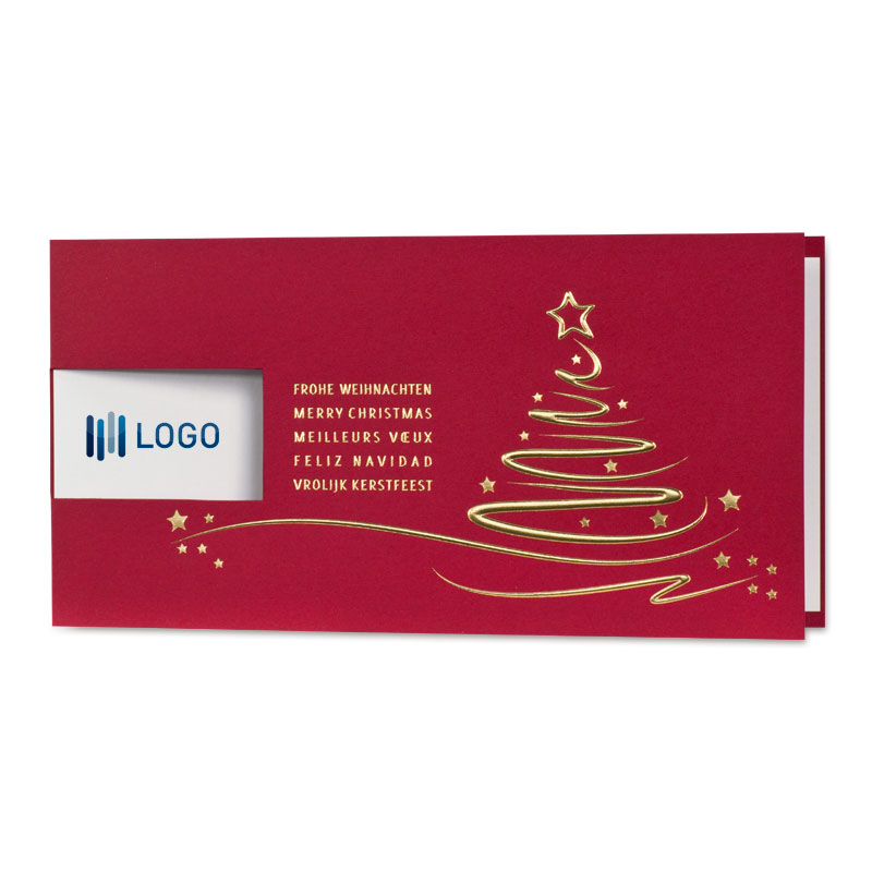 Weihnachtskarte mit individuellem Logo